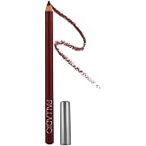 Palladio Lip Liner Pencil, Wooden, Firm yet Smooth, Contour and Line with Ease, Perfectly Outlined Lips, Comfortable, Hydrating, Moisturizing, Rich Pigmented Color, Long Lasting, Aubergine