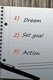 Dream Set Goal Action Journal: 150 lined pages, softcover, 6