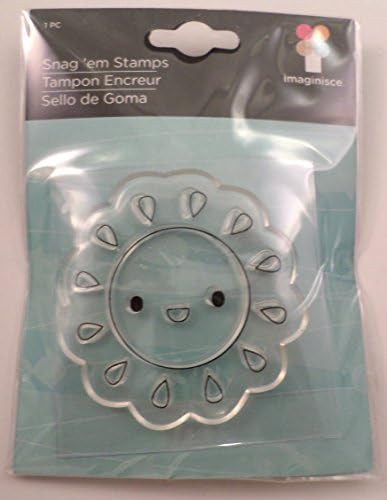 Imaginisce Smiling Face Sun Cling Clear Rubber Stamp