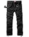 Match Men's Casual Wild Cargo Pants Outdoors Work Wear #6531(34,Black)