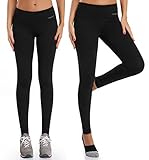 WingsLove Women's Workout Yoga Pants Mid Waist Full Length Leggings