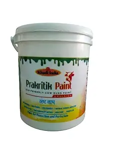 Khadi Prakritik Paint White Eco Friendly Cow Dung Emulsion Paint (10 Liters)