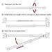 6 Pack Spring Tension Curtain Rod Adjustable Length for Kitchen, Bathroom, Cupboard, Wardrobe, Window, Bookshelf DIY Projects (28