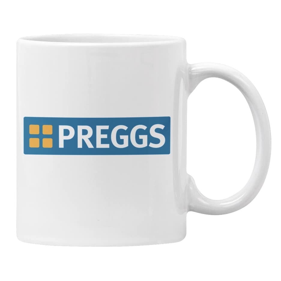 Preggs Mug Funny Gift for Mum to be Mother to be, Pregnant Gift