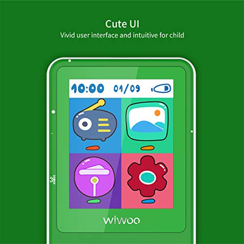 MP3 Player for Kids, Cartoon Kids MP3 Music Player Bear Paw Button Design, 1.8" LCD Screen, MP3 Player with Radio, Kids Games, Sleep Timer, Voice Recorder - Thumbnail 4