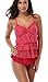 Attraco Women's Rita Tiered Tankini Set Tie Front Swimwear Two Piece Swimsuit