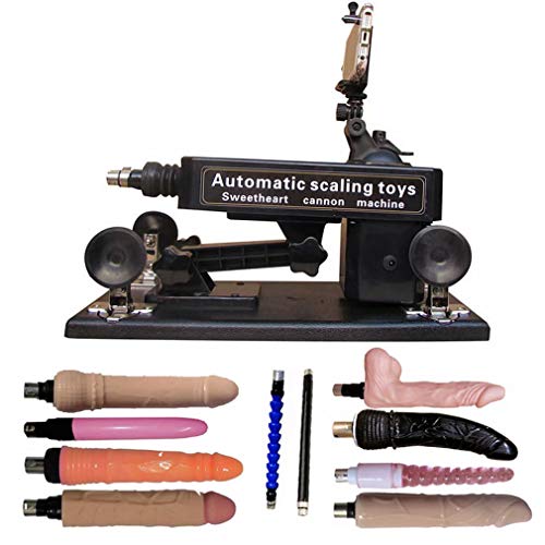 ADJUSTABLELIIU Luxurious Electric Powerful Retractable Machine Multi-Angle-Speed Thrusting Adjustable Adult Toy,Automatic Adult Machine Wireless Remote Control