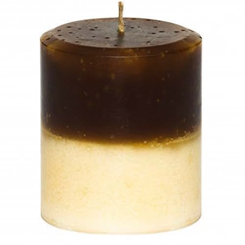 Chocolate Vanilla Highly Scented Pillar Candle Multi