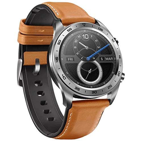 Shaoshao_Huawei Honor Watch Magic Smart Watch 1.2 inch HD AMOLED Color Screen Outdoor Sport Sleep Swimming Mountain (Brown)