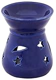 Aromatherapy Essential Oil Diffuser / Oil Warmer / Ceramic Blue Votive Tealight Burner