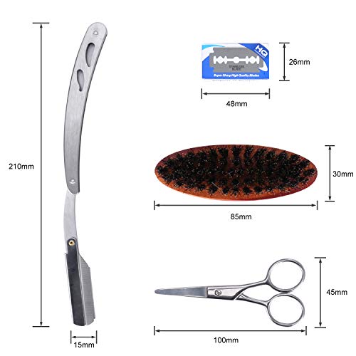Beard Straightener for Men, Kuyang 4 in 1 Beard Grooming Kit for Men, Anti-Scald Ceramic Heated Beard Brush, 12 Temperatures Settings with Digital Display, Hair Straightener Brush for Women - Thumbnail 6