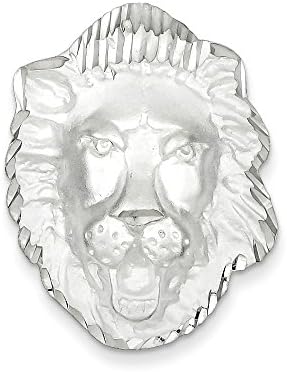Sterling Silver Lion Head Charm,