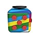 KCHKUI Fidget Cube by Fidget Toy Relieves Stress and Anxiety Attention Desk Toy for Children Adults Kids (rainbow)