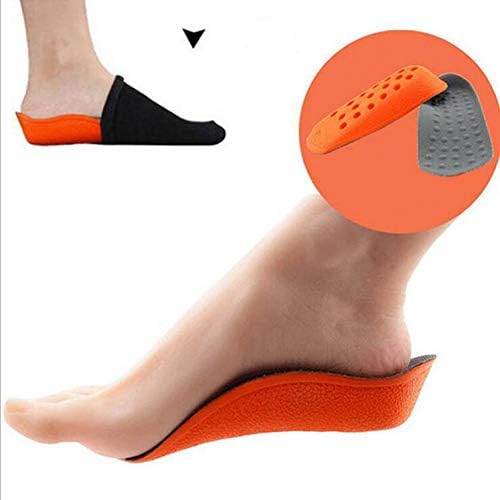 YUANID Pu Heighten Increased Insoles For Men Women Arch Support Cushion Sports Shock Absorption Insole Worn Socks Increase Heel Pad