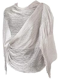 MissShorthair Silver Shawls and Wraps