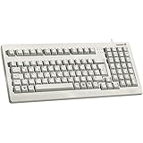 Cherry Electronics G80-1800LPCEU-0 Series G80-1800 Compact Industrial Keyboard, USB and PS/2 Interface, Mechanical Keyswitche