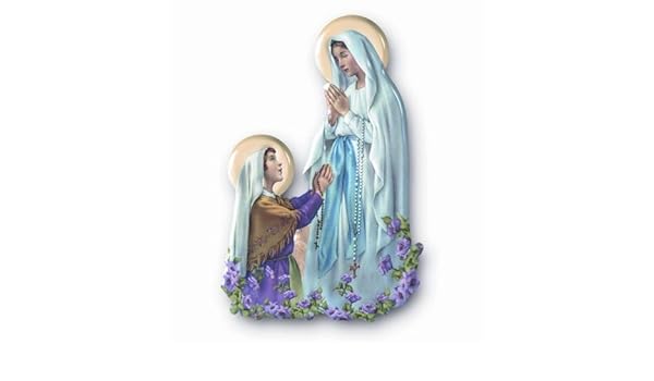 Our Lady of Lourdes Plaque 8cms x 5cms. Lourdes Picture. Saint ...