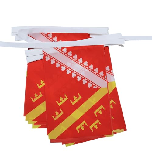 AZ FLAG Alsace Old Bunting 6 m 20 flags Light Polyester 21x15 cm