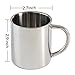 Housavvy 2 Piece Kid's Water Mugs, Stainless Steel Drinking Cups for Children, Double Wall Food Grade Durable Safe