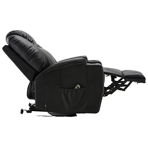 Electric Lift Power Recliner Chair Heated Massage Sofa Lounge With Remote Control