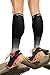 Physix Gear Calf Compression Sleeves - Compression Sleeves for Running, Shin Splints Support, Black/Grey, L/XL