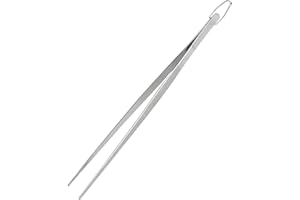 Stainless Steel BBQ Tweezers, Food Serving Grabber Tong for Restaurant with Long Reach, Durable Metal Construction with Produ