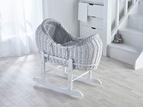 Kinder ValleyGrey Dimple White Pod Moses Basket