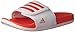 adidas Unisex-Child Adilette CLF Slide Sandal, White/Easy Coral/White, 6