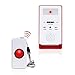 InnoGear One Remote Call Button Wireless Caregiver Personal Pager Nurse Call Alert-Red