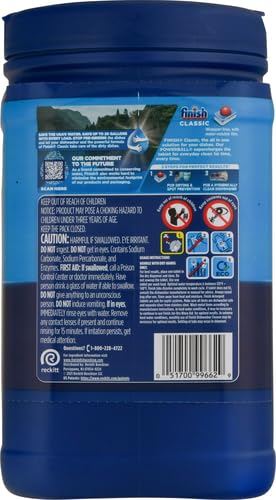 FINISH Classic, Dishwasher Detergent, Powerball, Dishwashing Tablets, Dish Tabs, 84 Count