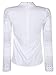 Smile Fish Women Hollow Out Back Zipper Lace Long Sleeve Elagent Blouse(S) White