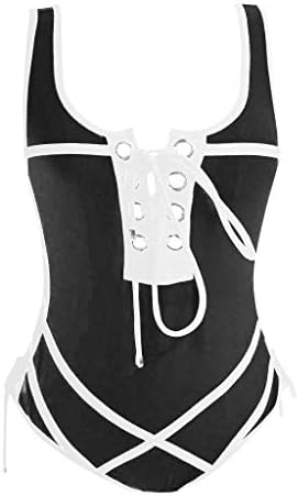 Monokini Swimsuits for Women Nuewofally Sexy Tie Knot Front Bikibi Set Lace Up Racerback Thong Monokini Tummy Control