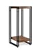 FIVEGIVEN Tall Side End Table for Small Spaces Narrow Night Stand for Bedroom Rustic Brown 27.6 Inch primary