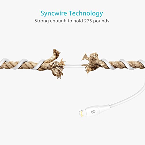 image for iPhone Charger Short Lightning Cable - [Apple MFi Certified] Syncwire 