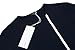COOFANDY Men's Shirts Casual Zipper Shirt Irregular Long Sleeve T Shirt,Navy Blue,Medium
