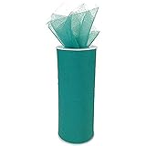 Just Artifacts - Tulle Fabric Roll - 6-Inch width/25yrd length - Teal