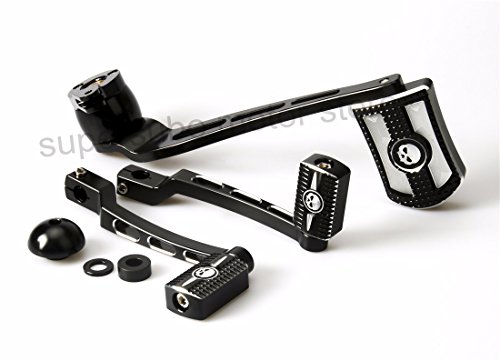 Black skull head Brake Arm Kit Shift Lever W/Shifter Pegs For Harley Touring FLT/FLHX/FLHT/FLHR/FLTR/FLHTCUTG 2014-2019 - Thumbnail 5