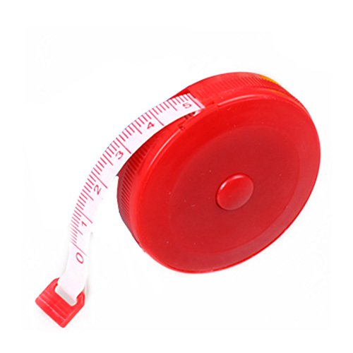 60 Inch Soft Tape Measure - Push Button Soft Retractable Tape Measure Handy Pocket Tape Measure Double-Sided Tailor's Measuring Tape - Axetos