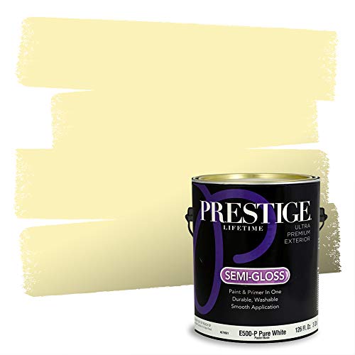 PRESTIGE Paints Exterior Paint and Primer In One, 1-Gallon, Semi-Gloss, Compara…