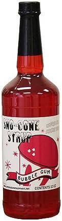 Snow Cone &amp; Shave Ice Syrup 32oz RTU (Bubble Gum)
