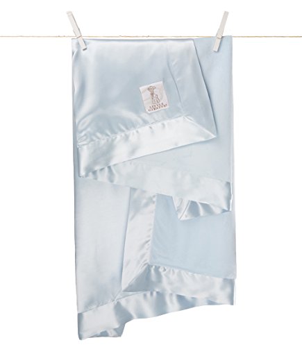 Little Giraffe Velvet Deluxe Blanket, 29" X 35", Blue