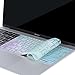 MOSISO Silicone Pattern Keyboard Cover Protective Skin Compatible with MacBook Pro 13 inch 2017 2016 Release A1708 Without Touch Bar & Compatible with MacBook 12 inch A1534, Rainbow Mist