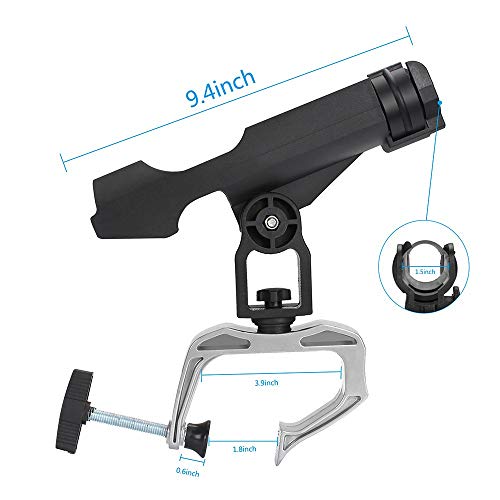 Aresko Lot De 2 Supports De Canne à Pêche Pour Canne à Pêche Avec Fixation Réglable à 360 Degrés