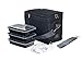 EDC Meal Prep Bag by Evolutionize - Full Meal Management System includes Portion Control Meal Prep Containers + Ice Pack (3 Meal, Black/Grey) - Patent Pending