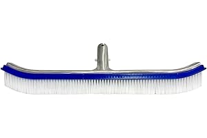 18" Pool Brush Head for Cleaning Pool Walls, Tile, Floors - Swimming Pool Brushes with Durable Plastic Brush Head with Strong