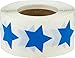 Blue Star Shape Stickers Teacher Supplies 3/4 Inch 500 Adhesive Labels