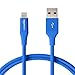 AmazonBasics Lightning to USB A Cable, Advanced Collection, MFi Certified iPhone Charger, Blue, 3 Foot primary