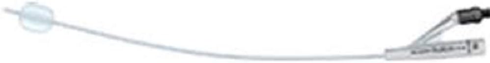 Silkomed Pediatric 2-Way Foley Catheter 10 FR 3 cc, 12" L, White Color, Pre-Loaded Stylet - 1 Each