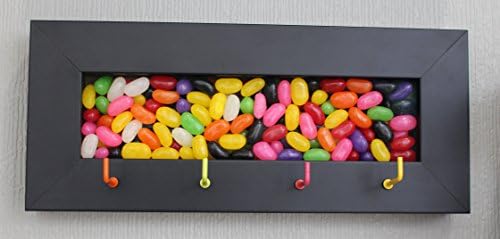 Jelly Bean Shadow Box, Teen Jewelry Holder, Framed Key Holder, White Shadow Box Display Case, House Warming Gift, DIY box, Hidden Compartment Case, Key Hook