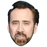 Nicolas Cage (Beard) Celebrity Mask, Card Face and Fancy Dress Mask